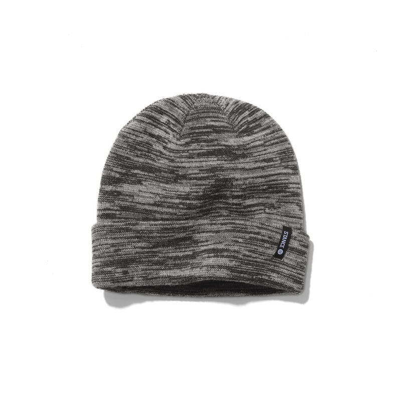 Stance Cosmics 2024 - A black beanie with a subtle white and grey marbled pattern.