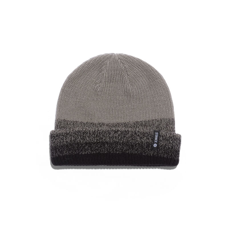 Stance Fade Beanie 2024 - A gray beanie with a subtle fade effect from light to dark gray at the cuff.