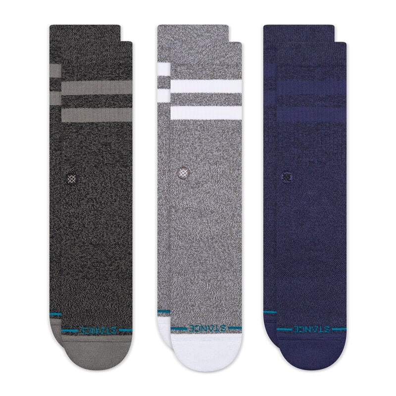 THE JOVEN C SOCK 3 PK 2025 - A three-pack of gray socks with a small white logo on the top.