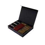 MCGREGOR 3 CREW 3 PK C SK 2024 - A black box with a gold logo on the front, containing three pairs of socks in various colors and patterns.