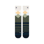 Stance Misty Snow Sock 2025 - A pair of white socks with a snowflake pattern on top.