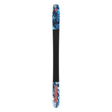 Atomic Bent Chetler 100 Skis 2025 - A pair of skis with a blue and white marbled pattern on the top, featuring a red Atomic logo at the tip.