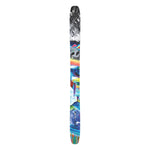 Atomic Bent Chetler 120 Skis 2025 - A pair of skis with a black and white abstract design on top, featuring a gray skull graphic in the center.