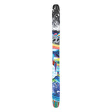 Atomic Bent Chetler 120 Skis 2025 - A pair of skis with a black and white abstract design on top, featuring a gray skull graphic in the center.