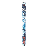 Atomic Bent Chetler 120 Skis 2025 - A pair of skis with a predominantly white base and blue marbled pattern, featuring black accents and a red logo at the top.