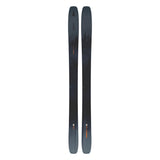 Atomic Maverick 105 CTI Skis 2025 - A pair of black skis with a subtle white pattern and a distinctive orange logo on the tip.