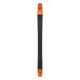 Atomic Maverick 105 CTI Skis 2025 - A pair of skis with a black top sheet and orange accents on the tips and tails.