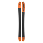 Atomic Maverick 105 CTI Skis 2025 - A pair of skis with a black base and orange tips, featuring an Atomic logo on top.