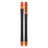 Atomic Maverick 105 CTI Skis 2025 - A pair of skis with a black base and orange tips, featuring an Atomic logo on top.
