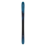 Atomic Maverick 95 TI Skis 2025 - A pair of skis with a dark blue top and black bottom, featuring a distinctive "ATOMIC" logo on the tip.