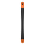 Atomic Maverick 95 TI Skis 2025 - A pair of skis with a sleek black base and orange accents on the tips and tails.