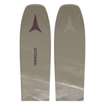 Atomic Women's Maven 93 C Ski 2025 - A gray ski with a dark purple Atomic logo at the top and "Maven" written in small letters on the side.