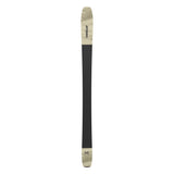 Atomic Women's Maven 93 C Ski 2025 - A black and white ski with a geometric pattern on the top of the tip and tail.