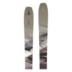 Atomic Women's Maven 93 C Ski 2025 - A pair of skis with a brown and white abstract design on a gray background.
