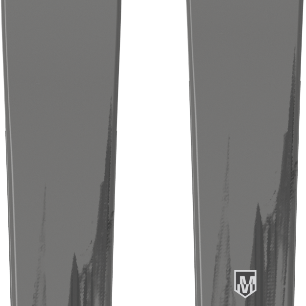 Atomic Maverick 96 CTI skis, dark gray with large arrow logos and small emblem.