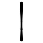 Atomic Junior's System Skis 130-150 with C5 Bindings - A pair of skis and bindings for children, featuring a sleek black design.