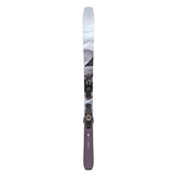 Atomic Women's Maven 86 System Skis with M10 Bindings - White skis with black bindings and a gray pattern on top.