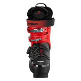 Atomic Hawx Prime R110 Boa Ski Boot 2025 - Black ski boot with silver buckles and a red strap on top.