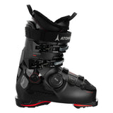 Atomic Hawx Prime 100 Boa - Black ski boots with a sleek, modern design and silver BOA dials on the side.