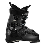 Atomic Women's Hawx Prime 85 Boa Boot - Black ski boot with a sleek, modern design and silver BOA dials on the side.