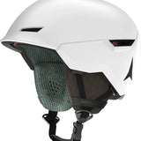 Atomic Unisex Revent+ Helmet 2025 - White helmet with black chin strap and ventilation holes on top.