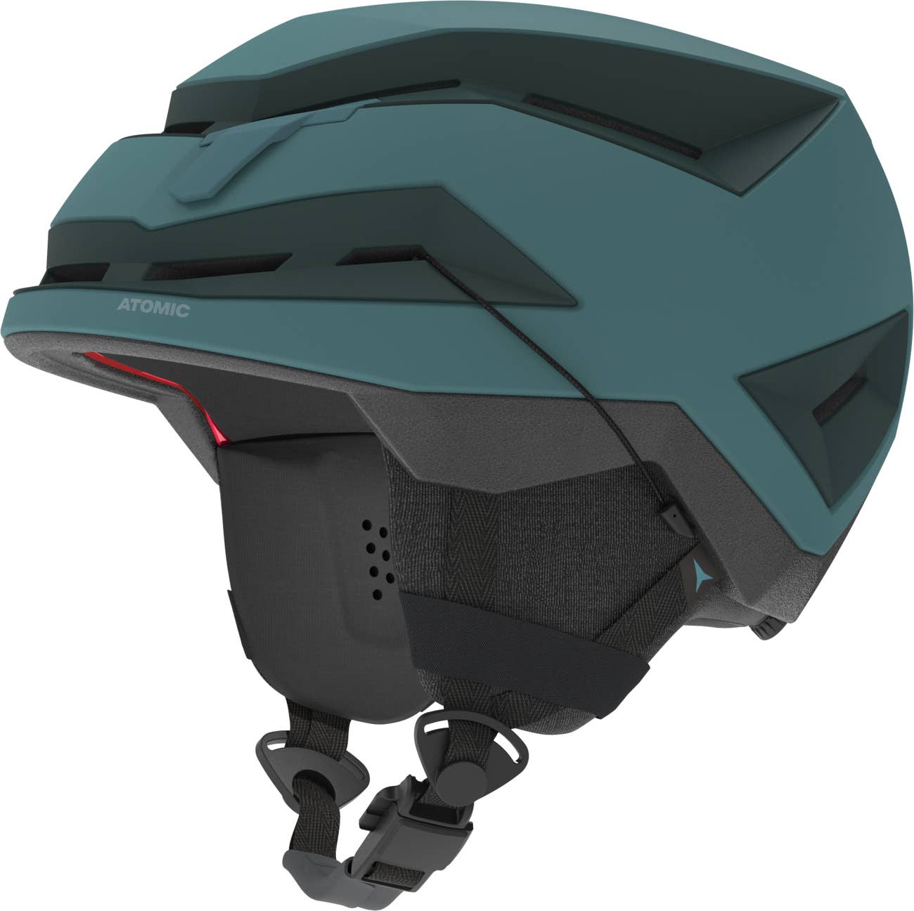 Atomic Backland Helmet 2024 - Matte black helmet with a sleek, aerodynamic design and ventilation system visible on top.