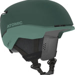 Atomic Four Amid Helmet - A dark green helmet with a matte finish, featuring a sleek design and subtle branding on the side.