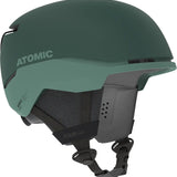 Atomic Four Amid Helmet - A dark green helmet with a matte finish, featuring a sleek design and subtle branding on the side.