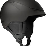 Atomic Revent GT AMID Helmet 2025 - Matte black helmet with a sleek, aerodynamic design and a subtle pattern of diagonal lines on the sides.