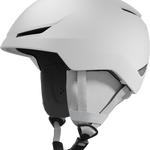 Atomic Revent Lite+ Helmet 2026 - A white helmet with a black visor and chin strap, featuring ventilation holes on top.