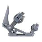 Arbor Women's Acacia Bindings - Gray bindings with a textured pattern on the straps and a small silver buckle.