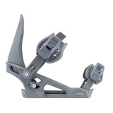 Arbor Women's Acacia Bindings - Gray bindings with a textured pattern on the straps and a small silver buckle.