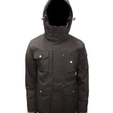 Turbine Altitude Insulated Jacket - A black insulated jacket with a high collar and zippered pockets on both sides of the chest.