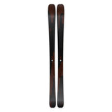 Armada Declivity 88 C Skis 2024 - A pair of skis with a dark brown base and red accents, featuring a subtle pattern on the top sheet.