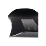 Arbor Candle Rain Snowboard 2025 - A black snowboard with a subtle white pattern on its top surface.