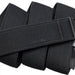 Close-up of a black belt showing the textured fabric and the brand name 'ARCADE' embossed on it.