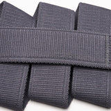 Arcade Atlas Stretch Belt 2025 - Gray stretch belt with a repeating pattern of small white dots and thin gray stripes.