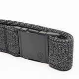 Arcade Atlas Stretch Belt 2025 - Black stretch belt with a textured pattern of small white and grey dots.
