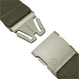 Arcade Atlas Stretch Belt 2025 - Olive green belt with a textured weave pattern.