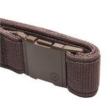 Arcade Atlas Stretch Belt 2025 - Brown woven belt with a metal buckle.