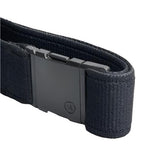 Arcade Atlas Stretch Belt Long - Black belt with silver buckle.