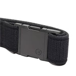 Arcade Atlas Stretch Belt Slim 2025 - Black belt with a small circular logo on the buckle.