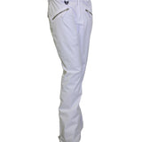 Turbine Women's Aura II Shell Pant 2025 - White snow pants with two zippered pockets on the back and one zippered pocket on the front.