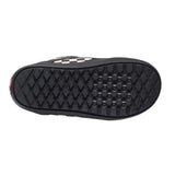 Vans Men's Aura OG Snowboard Boot 2025 - Black snowboard boot with white checkered logo on top and red tag on heel.