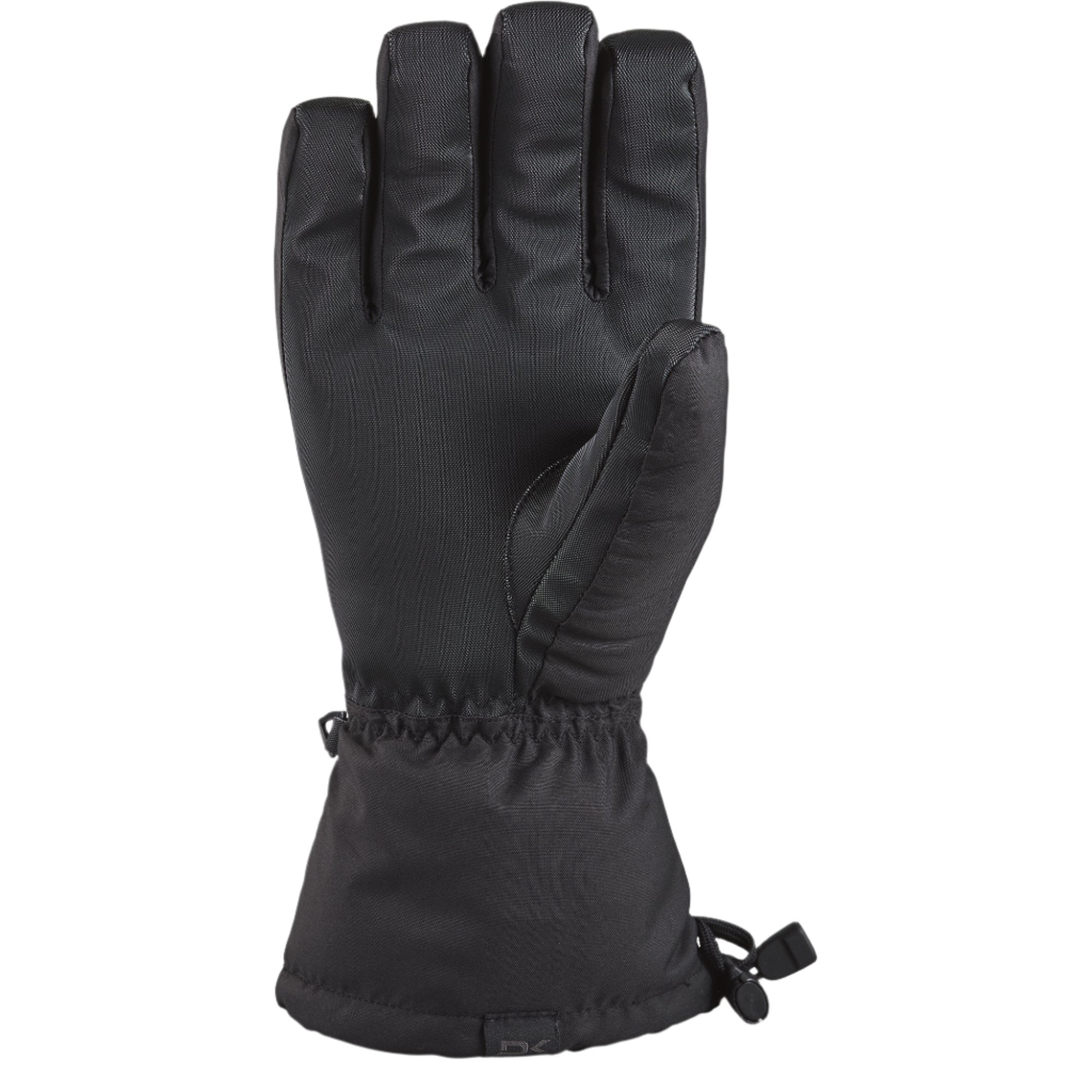 Dakine Blazer Glove 2025 - A black glove with a textured palm and thumb, featuring a small logo on the wrist strap.