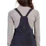 Whitespace Women's 3L High Waisted Softshell Bib - 2024 model bib with high waist and softshell material, featuring a solid black color.