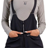 Whitespace Women's 3L High Waisted Softshell Bib - A pair of high-waisted bib overalls with a softshell material and adjustable straps.