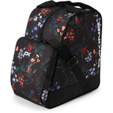 Dakine Boot Bag 30L 2025 - A black boot bag with a white logo and floral pattern.
