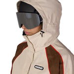 Hooded shell jacket with contrast side panels and G66 chest logo