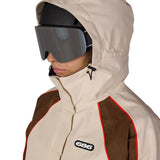 Hooded shell jacket with contrast side panels and G66 chest logo